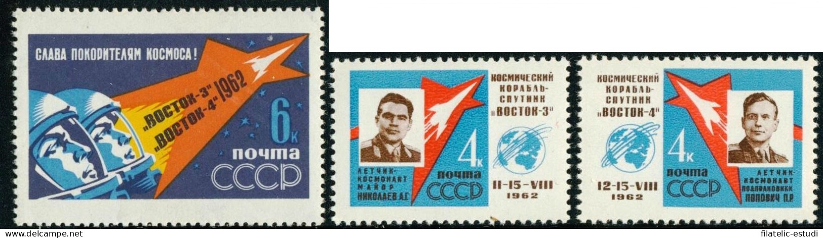 AST Rusia 2550/52 1962  MNH - Autres & Non Classés