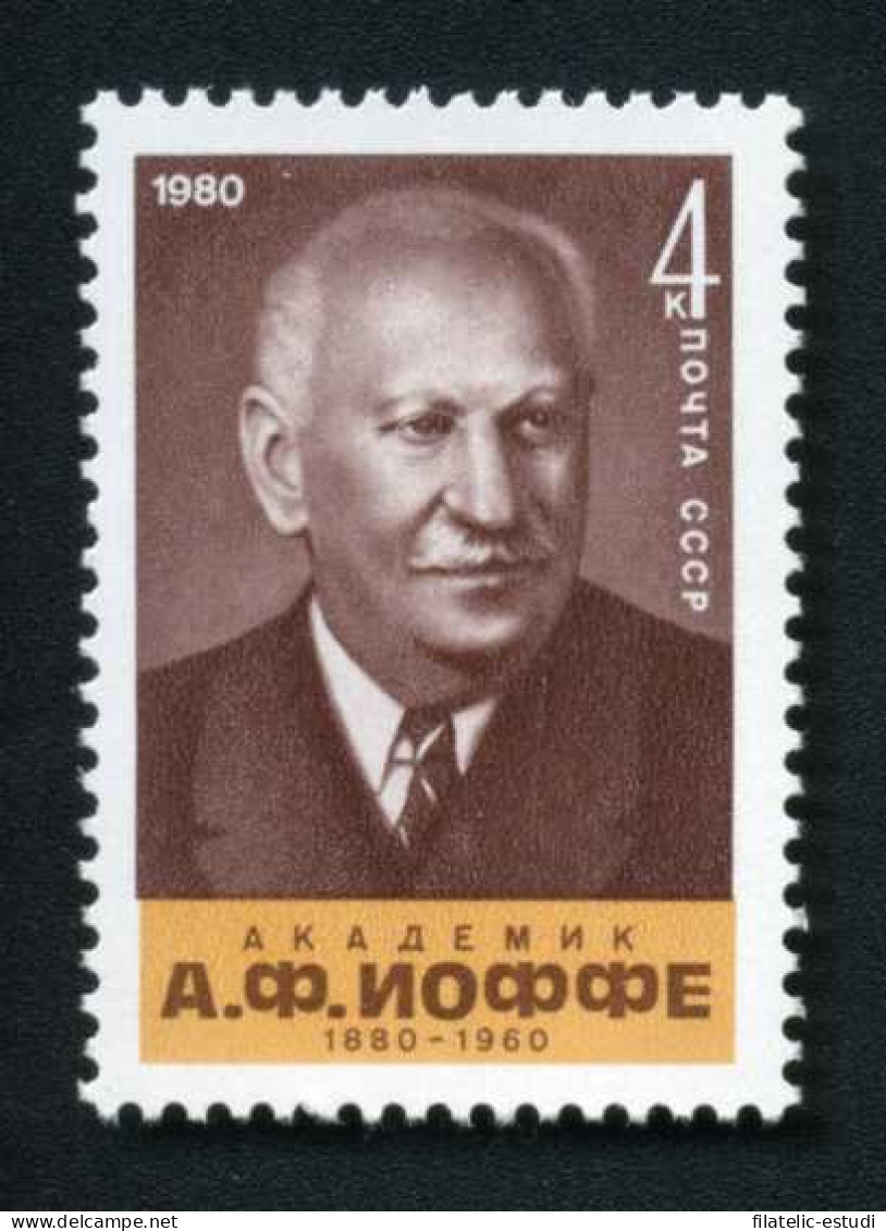 Rusia 4741 1980 100º Aniv. Del Académico A.F. Ioffè  Retrato MNH - Autres & Non Classés