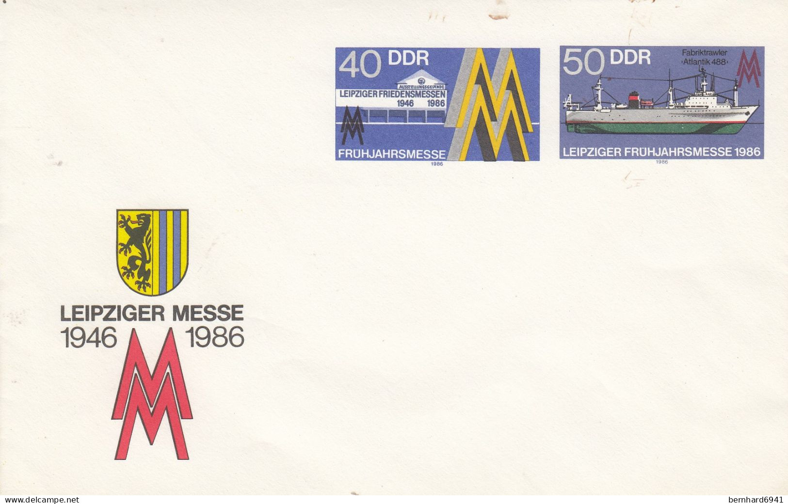 DU 4/1** Leipziger Messe 1946-1986  - Frühjahrsmesse - Briefomslagen - Ongebruikt