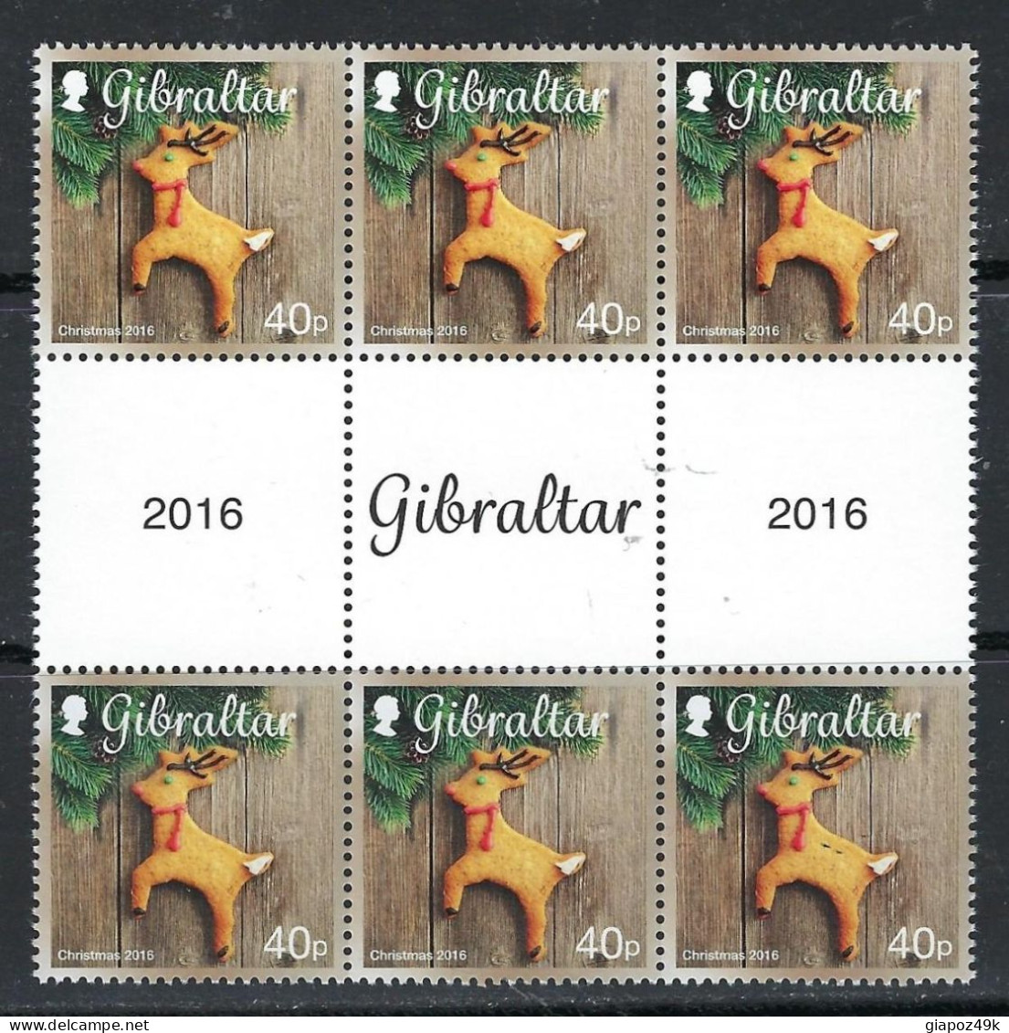 ● GIBILTERRA  2016 ️• NATALE ️• N.° 1776 / 1781 ** X 6 • Con Ponte • Serie Completa • Cat. ? € ️• Lotto N. 96 B • - Gibraltar