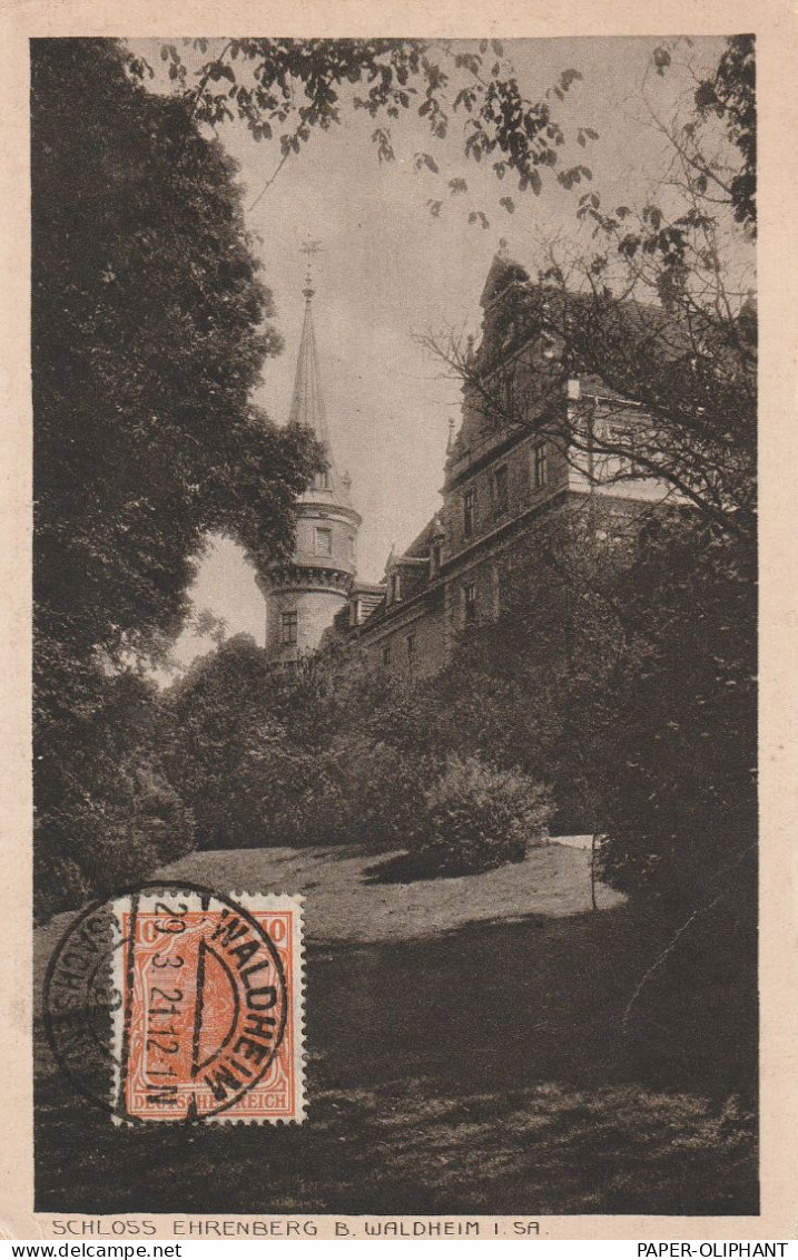 0-7305 WALDHEIM, Schloß Ehrenberg, 1921 - Waldheim