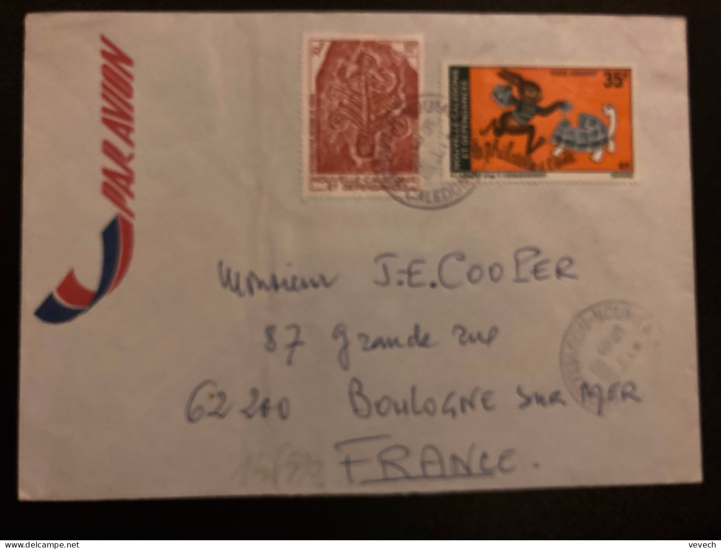 LETTRE Par Avion Pour La FRANCE TP LYCEE LAPEROUSE 35F + MERE 10F OBL.9-1 1980 NOUMEA - Cartas & Documentos