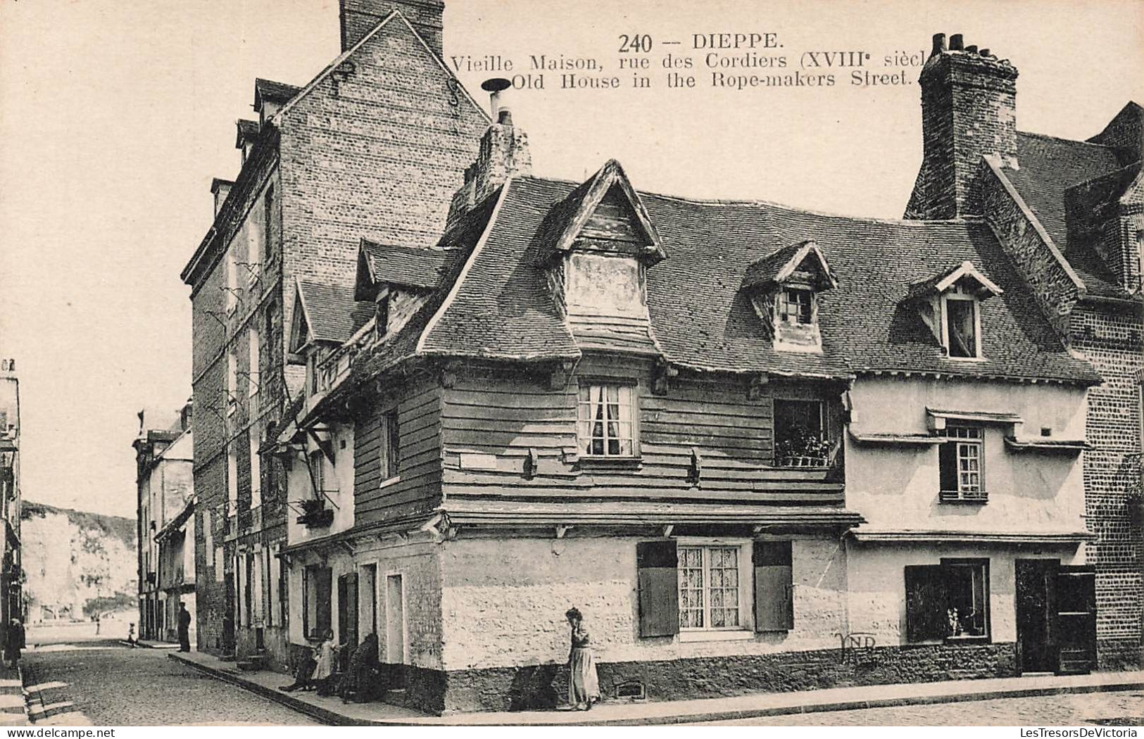 FRANCE - Dieppe - Vue De Vieille Maison - Sur Des Cordiers (XVIIIe Siècle) - Vue Générale - Carte Postale Ancienne - Dieppe