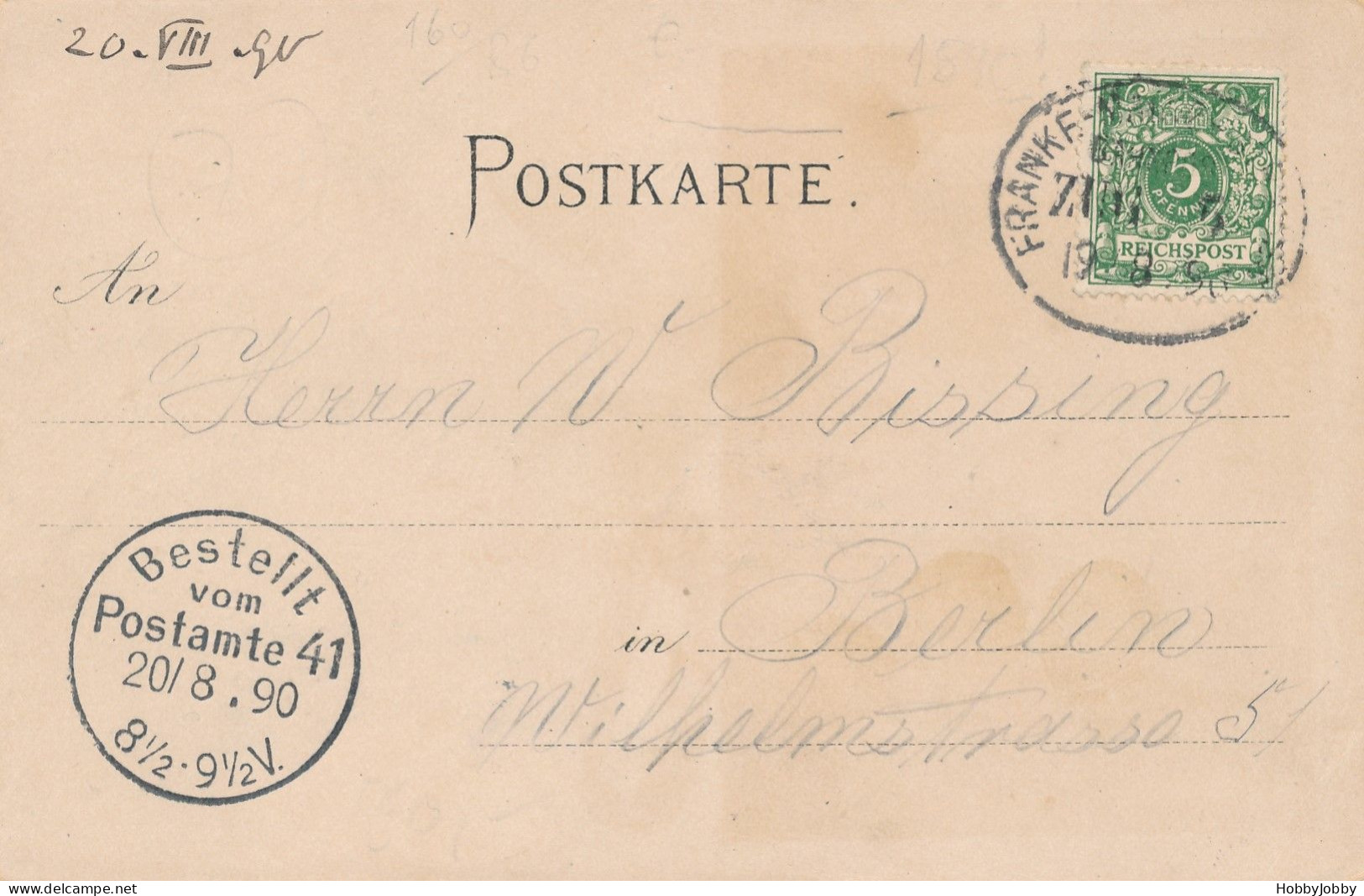 Gruss Aus Strafsburg - Vorlaufer 19.8.1890! Mit Bahnpoststempel - Selten Im Gruss Aus AK! - Autres & Non Classés