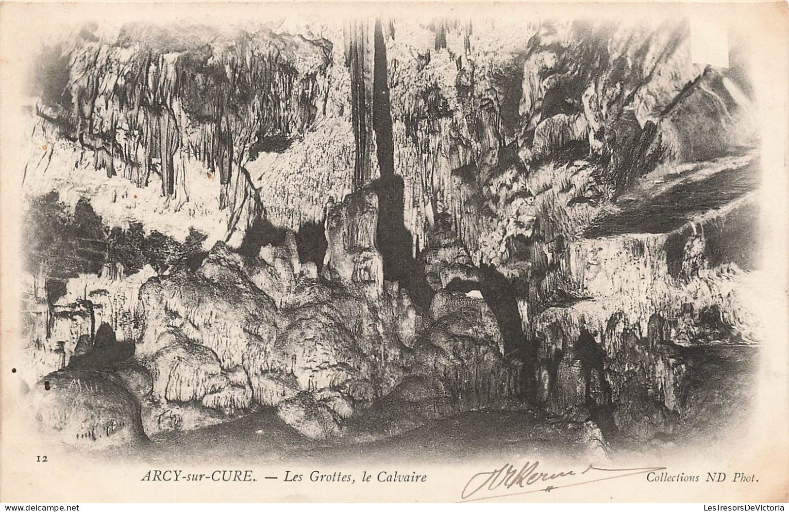 FRANCE - Arcy Sur Cure - Les Grottes - Le Calvaire - Carte Postale Ancienne - Autres & Non Classés