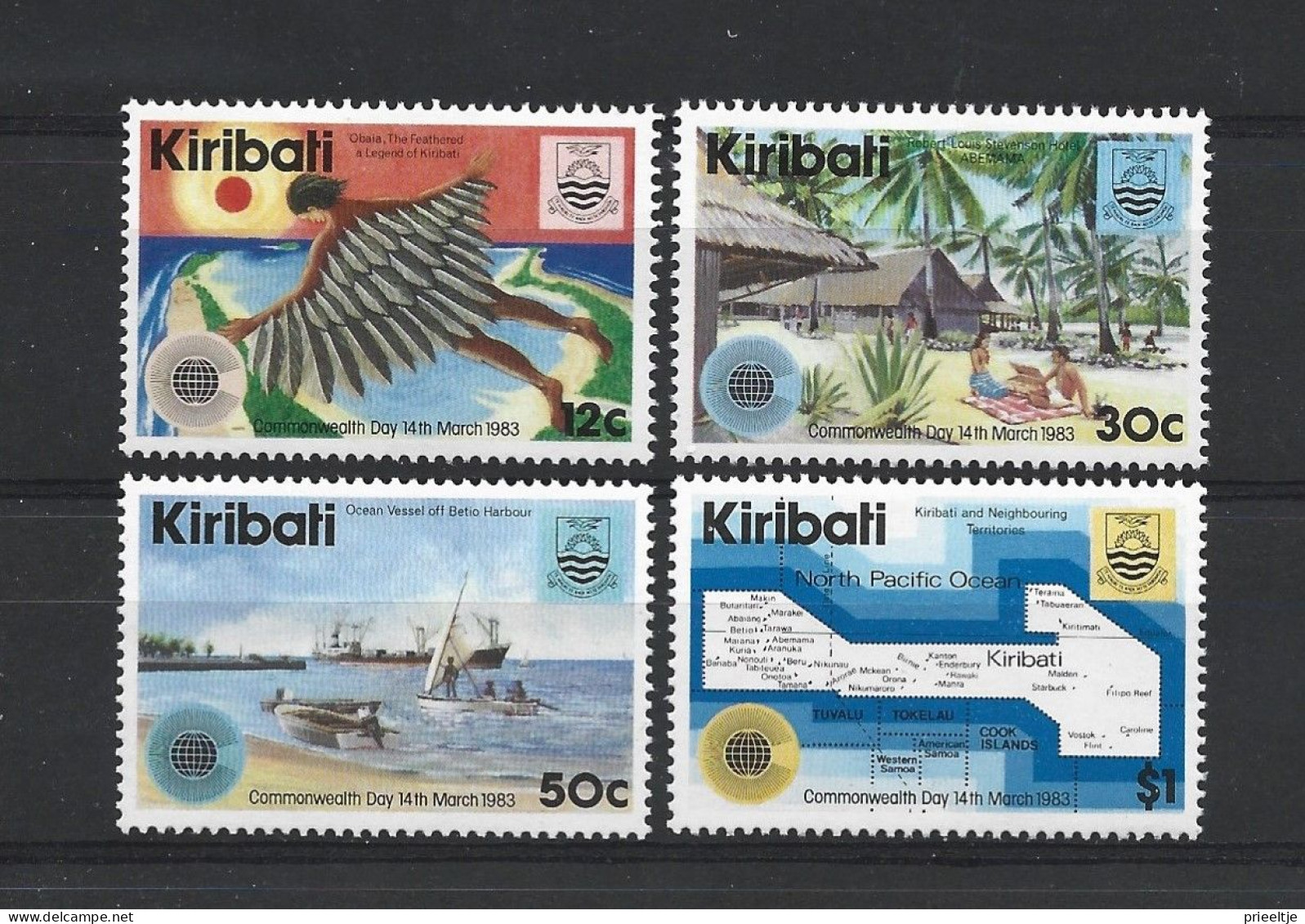 Kiribati 1983 Commonwealth Day Y.T. 96/99  ** - Kiribati (1979-...)