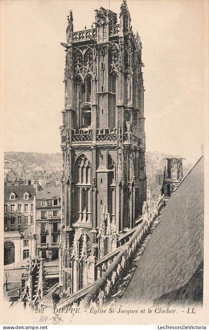 FRANCE - Dieppe - Vue Générale De L'église St Jacques Et Le Clocher - L L - Carte Postale Ancienne - Dieppe