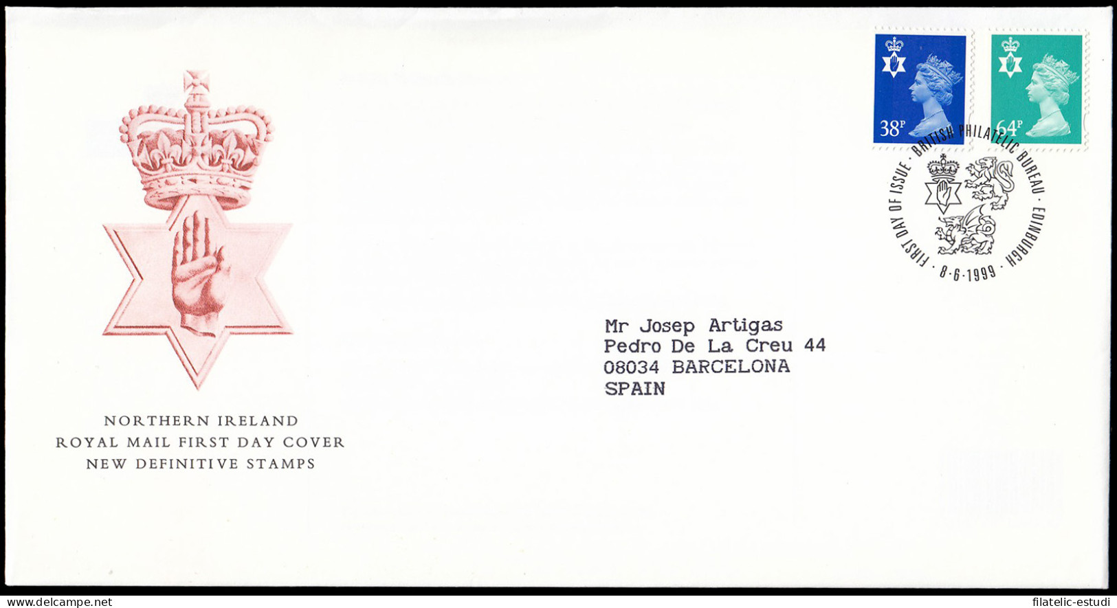 Gran Bretaña 2104/05 1999 SPD FDC Serie Reina Isabel II Sobre Primer Día Phila - Unclassified