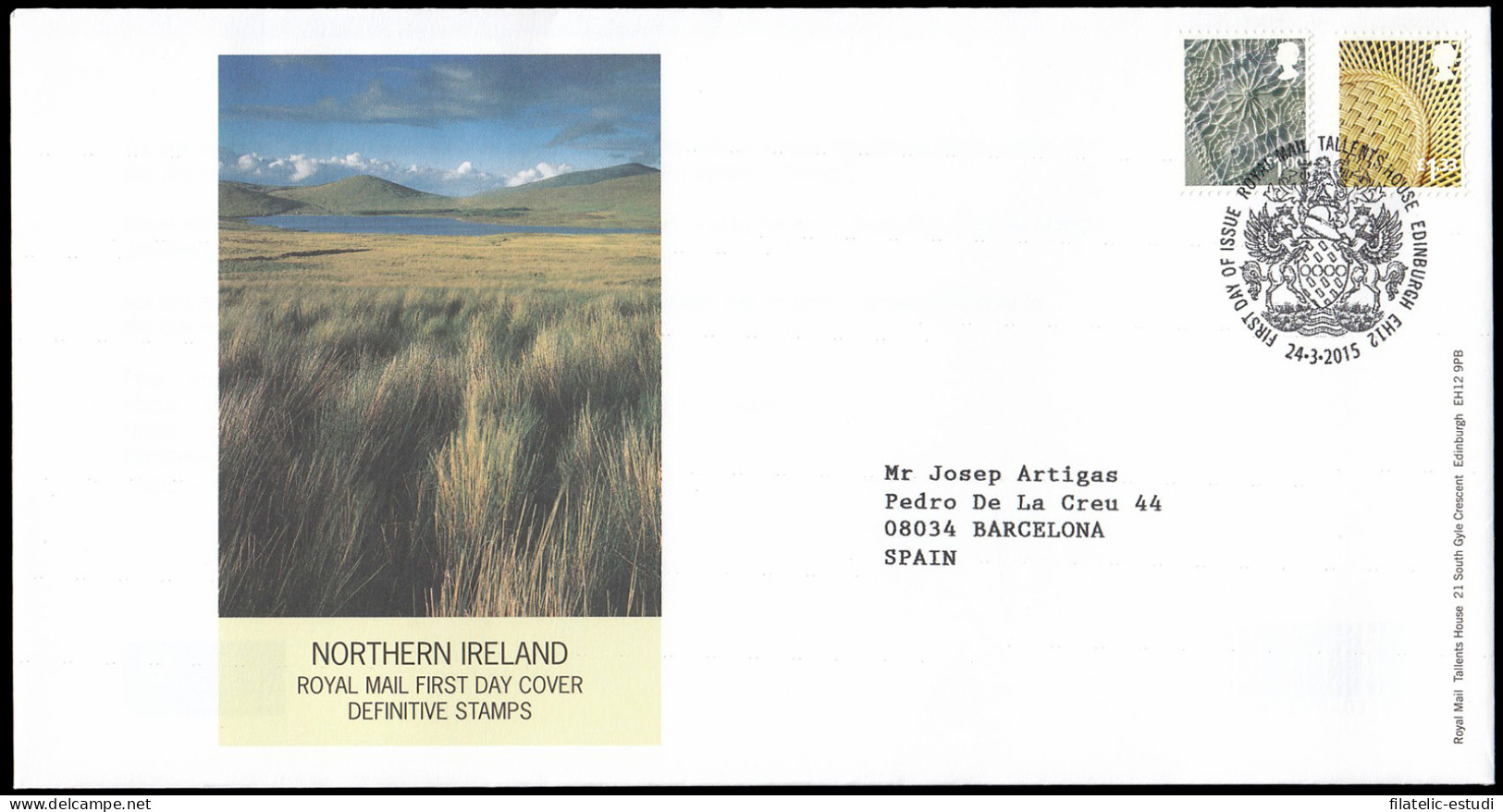 Gran Bretaña 4133/40 (de La Serie) 2015 SPD FDC Serie Regional Irlanda Del Nor - Non Classés