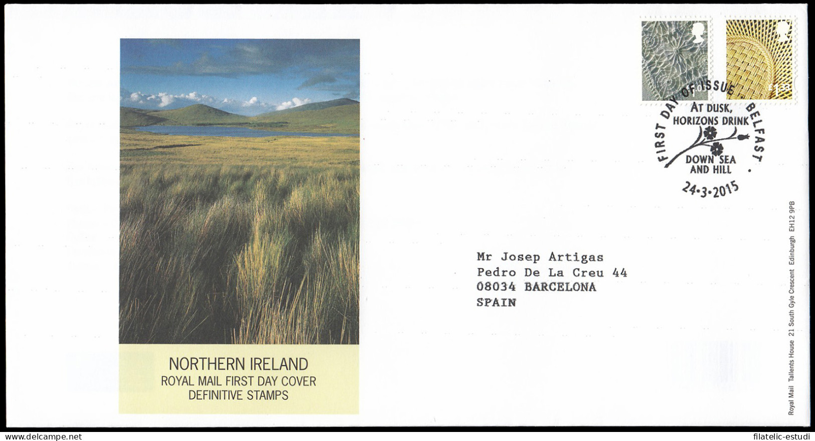 Gran Bretaña 4133/40 (de La Serie) 2015 SPD FDC Serie Regional Irlanda Del Nor - Ohne Zuordnung