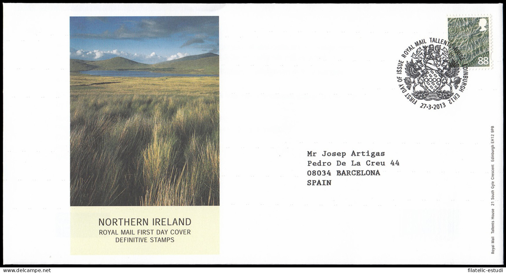 Gran Bretaña 3836 2013 SPD FDC Serie Regional Irlanda Del Norte Sobre Primer D - Unclassified