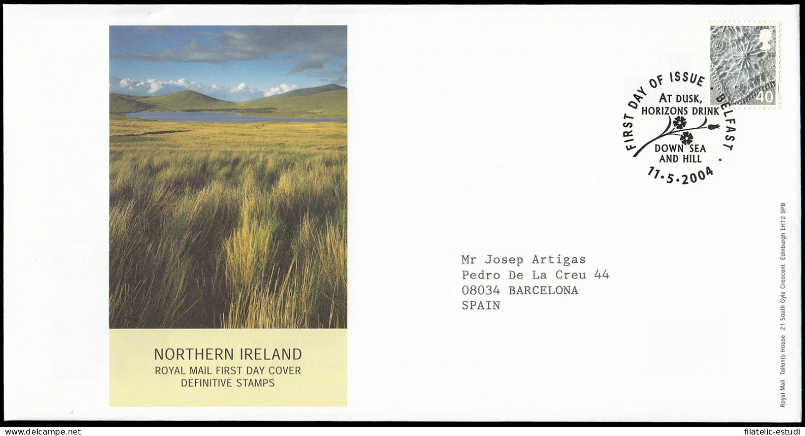 Gran Bretaña 2557 2004 SPD FDC Serie Regional Irlanda Del Norte Sobre Primer D - Ohne Zuordnung