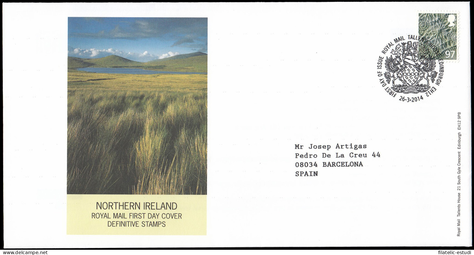 Gran Bretaña 3992 2014 SPD FDC Serie Regional Irlanda Del Norte Sobre Primer D - Non Classés