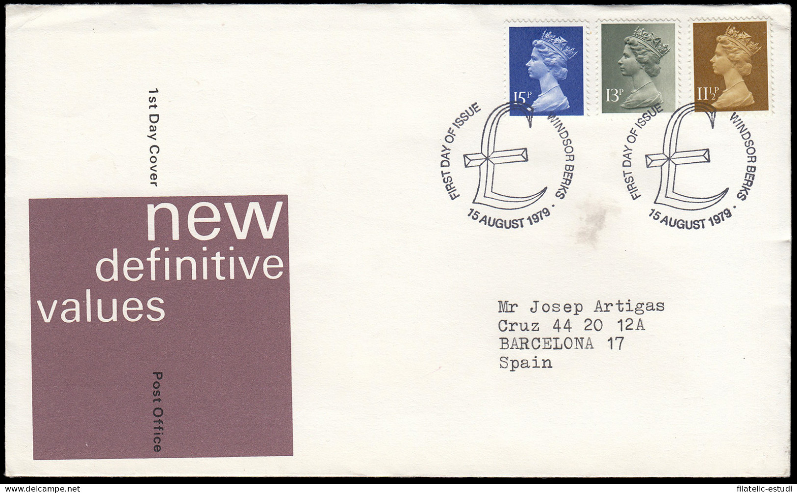 Gran Bretaña 900/08 (de La Serie) 1979-80 SPD FDC Serie Reina Isabel II Sobre  - Unclassified