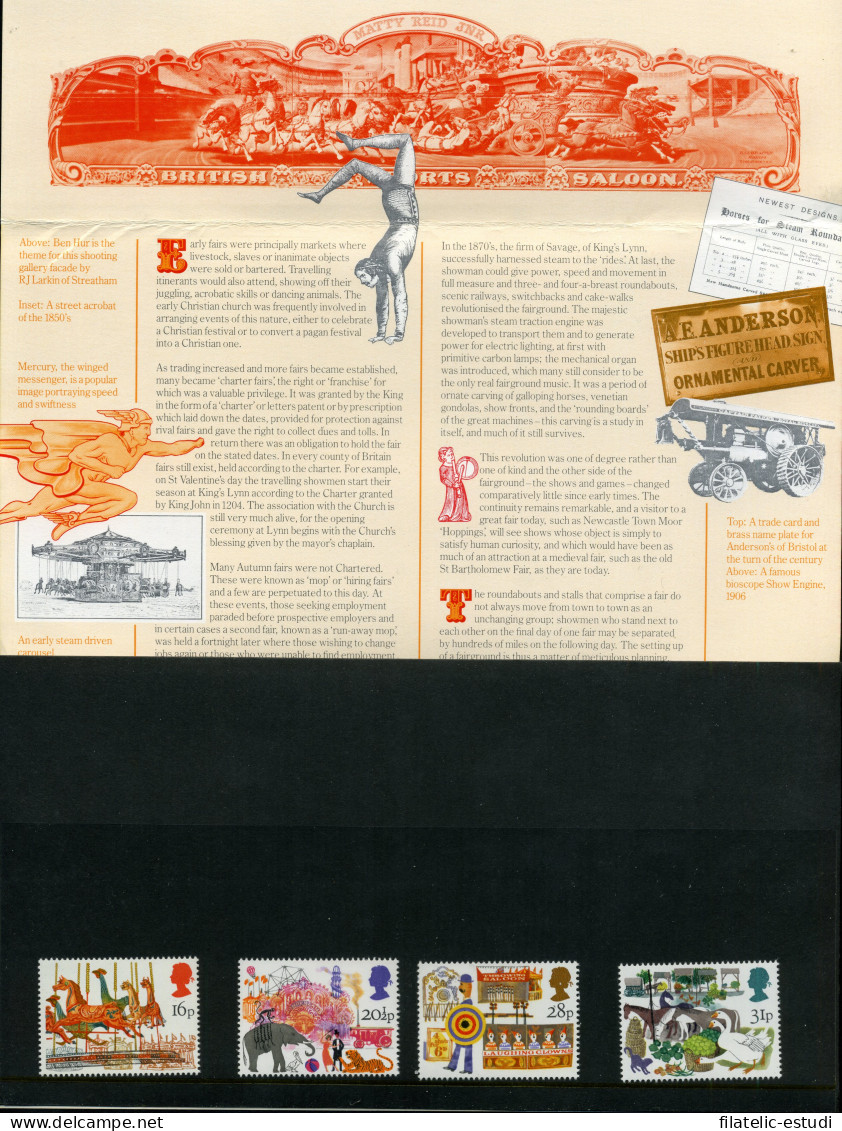 Gran Bretaña - 1104/07cart 1983 Ferias Británica Serie En Cartulina De Present - Sin Clasificación