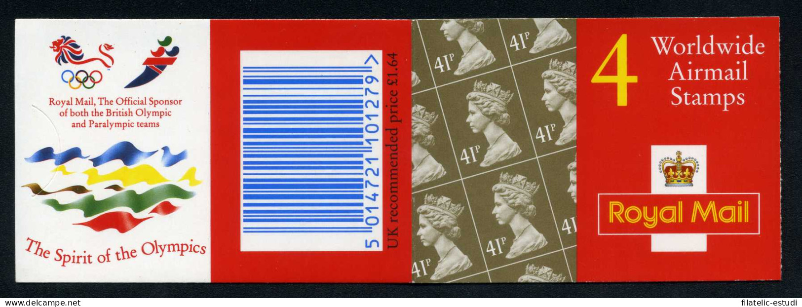 Gran Bretaña - 1717(II)-C - 1995 Isabel II Carnet Bloque 4 Sellos Nº 1717 Logo - Unclassified