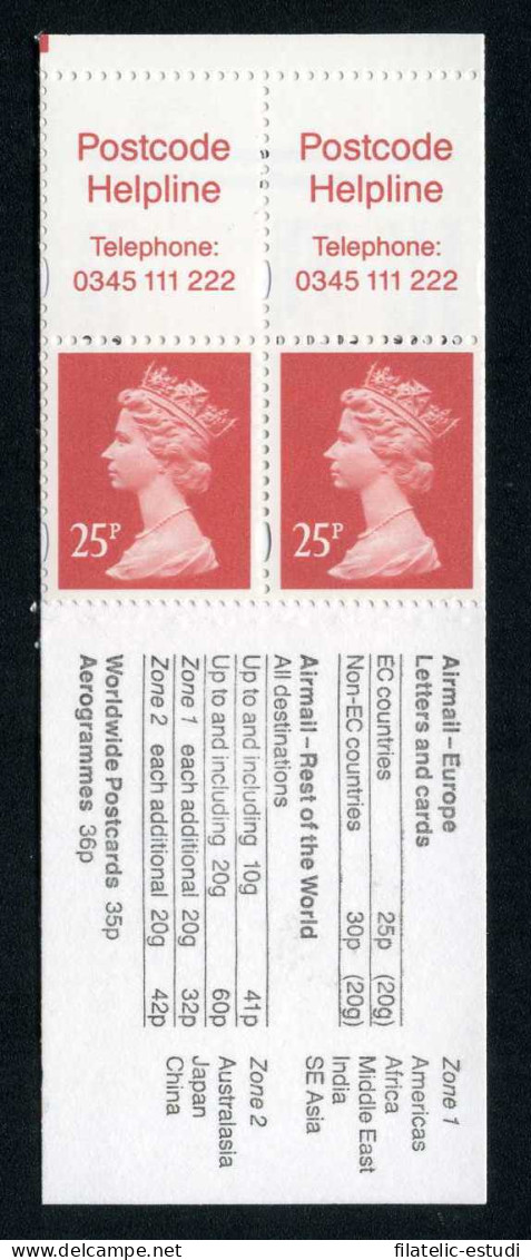 Gran Bretaña - 1710(I)-C - 1993 Isabel II Carnet Par Horizontal Nº 1710+ 2 Viñ - Sin Clasificación