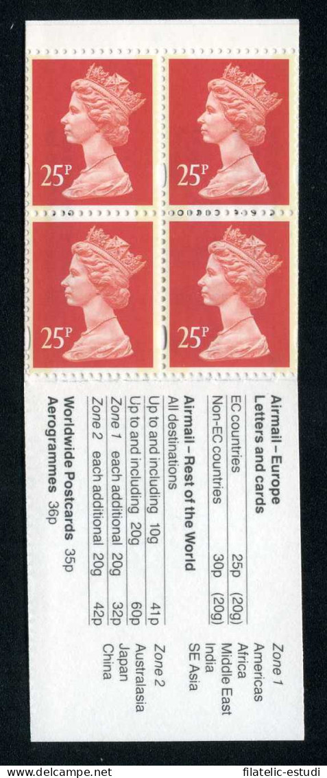 Gran Bretaña - 1715(I)-C - 1993 Isabel II Carnet Bloque 4 Sellos Nº 1715 Lujo - Non Classificati