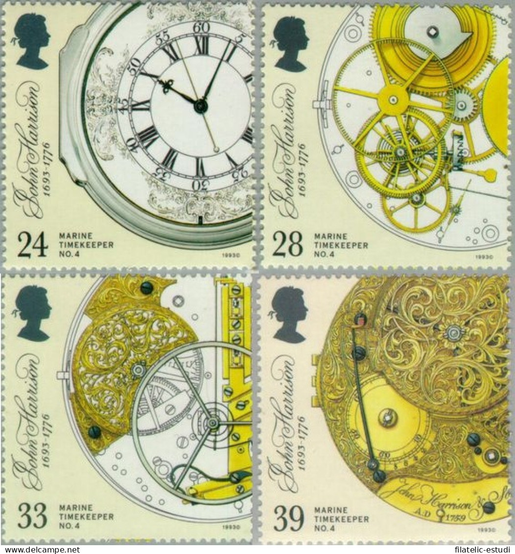 Gran Bretaña - 1660/63 - 1993 Tricentenario De John Harrison-relojero-Lujo - Sin Clasificación