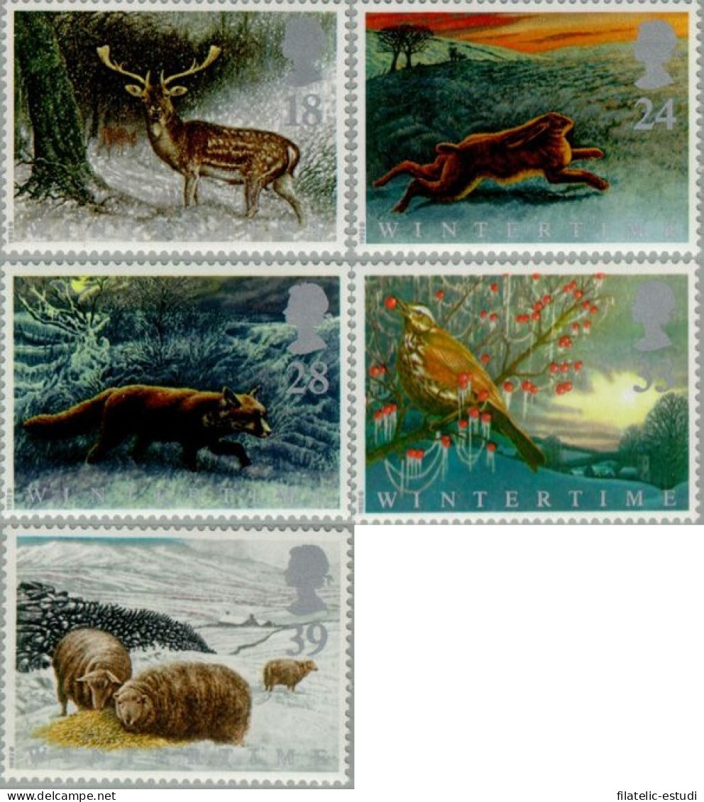 Gran Bretaña - 1591/95 - 1992 Animales Y El Invierno Lujo - Zonder Classificatie