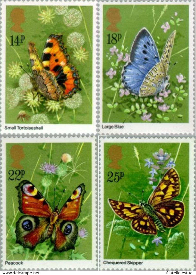 FAU3/S Gran Bretaña  UK  Nº 992/95  1981  Fauna-mariposas-Lujo - Ohne Zuordnung