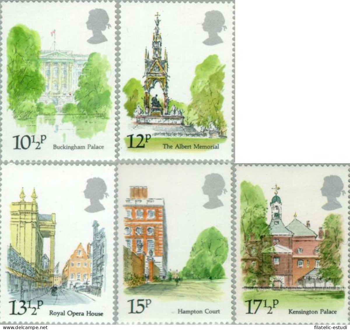 Gran Bretaña - 932/36 - 1980 Monumentos Históricos De Londres Lujo - Zonder Classificatie