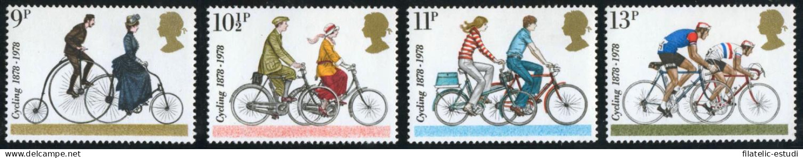 DEP3/S Gran Bretaña  UK  Nº 872/75   1978 Cent. De La Fed. Ciclista Británica  - Ohne Zuordnung