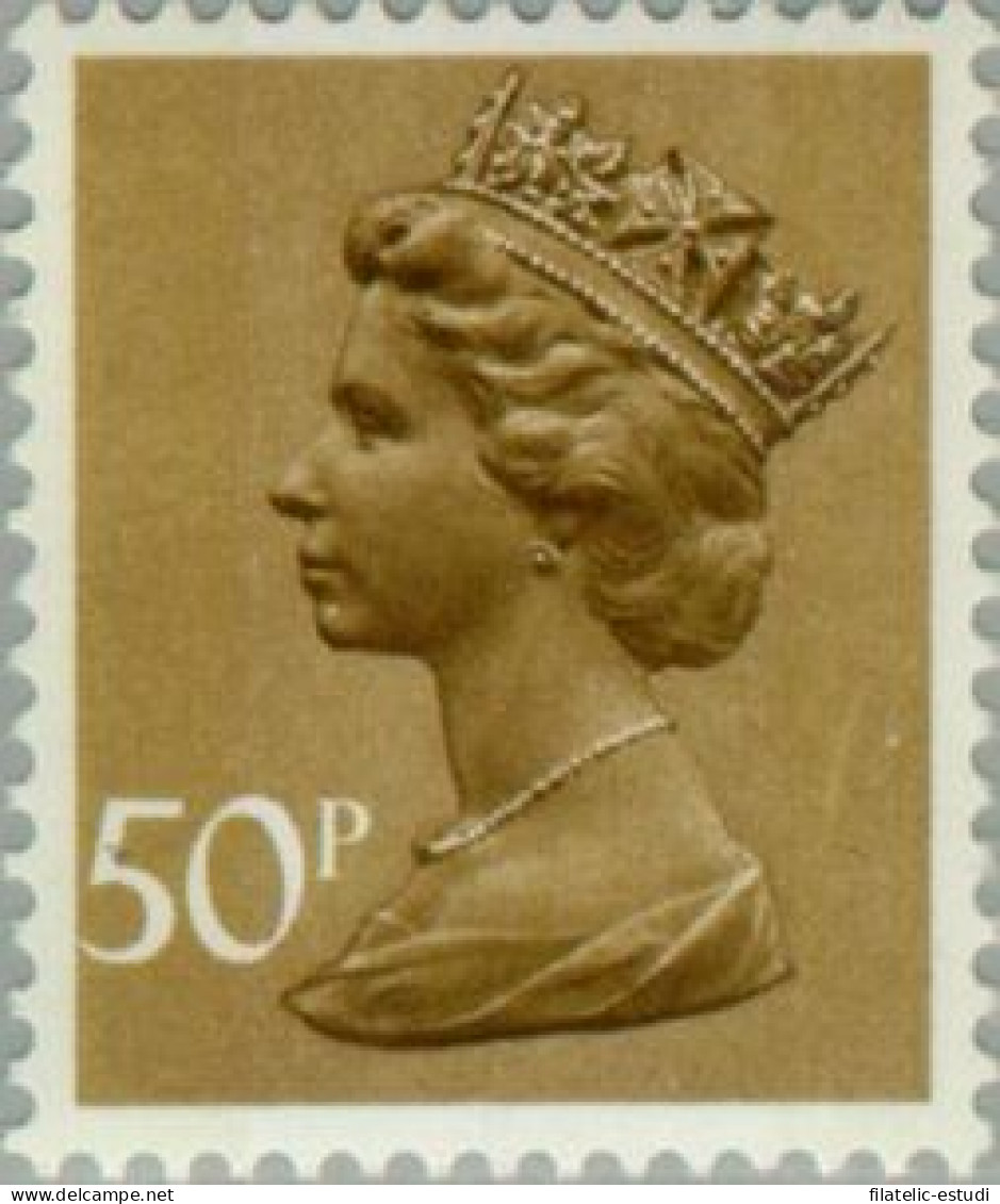 Gran Bretaña - 821 - 1977 Serie-Isabel II-marrón, Sépia-Lujo - Unclassified