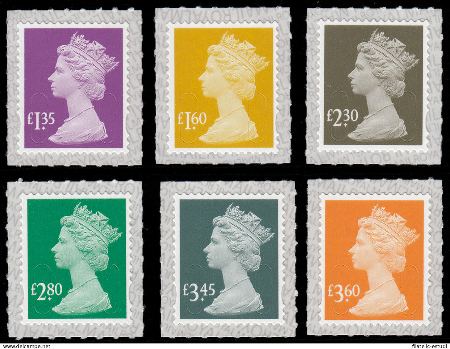 Gran Bretaña 4767/72 2019 Serie Reina Isabel II Autoadhesivos MNH - Unclassified