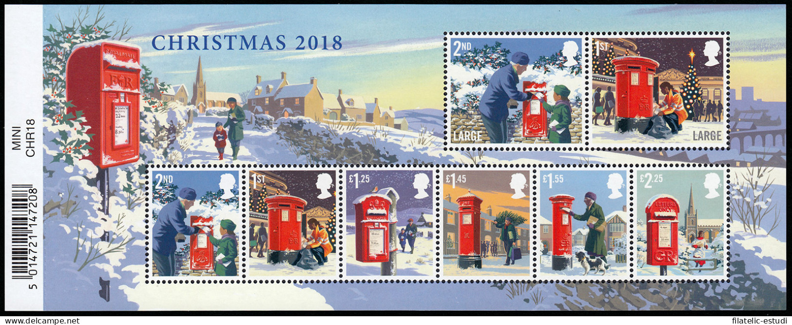 Gran Bretaña 4707/14 F4707 2018 Navidad Hoja MNH - Non Classés