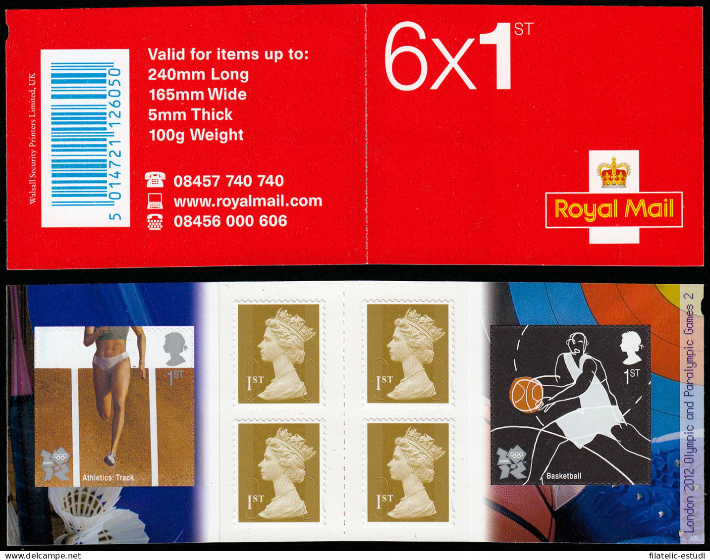 Gran Bretaña 3281 C3281 2010 Juegos Olímpicos De Londres Carné MNH - Ohne Zuordnung