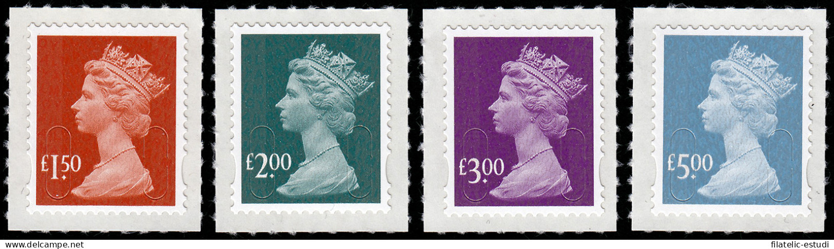Gran Bretaña 3108/11 2009 Serie Reina Isabel II Autoadhesivos MNH - Sin Clasificación