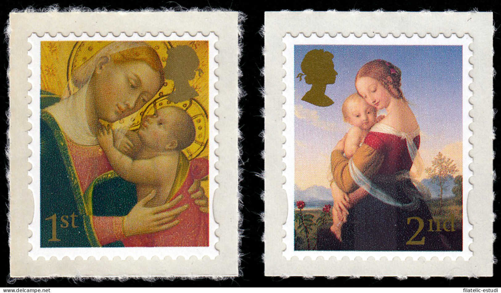 Gran Bretaña 2955/56 2007 Navidad Madonas Autoadhesivos MNH - Sin Clasificación