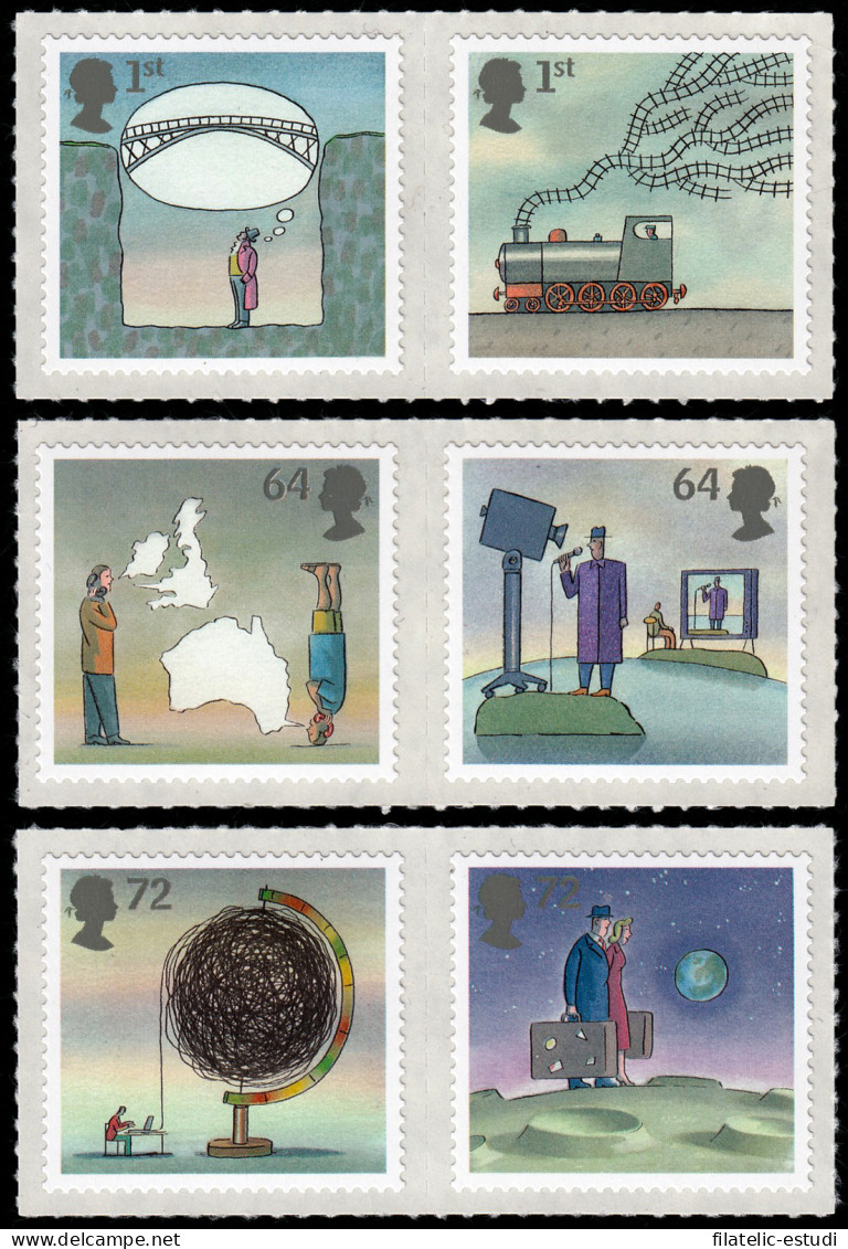 Gran Bretaña 2853/58 2007 Inventos Autoadhesivos MNH - Ohne Zuordnung