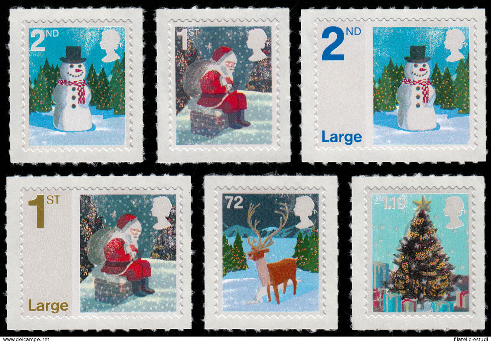 Gran Bretaña 2811/16 2006 Navidad Autoadhesivos MNH - Ohne Zuordnung