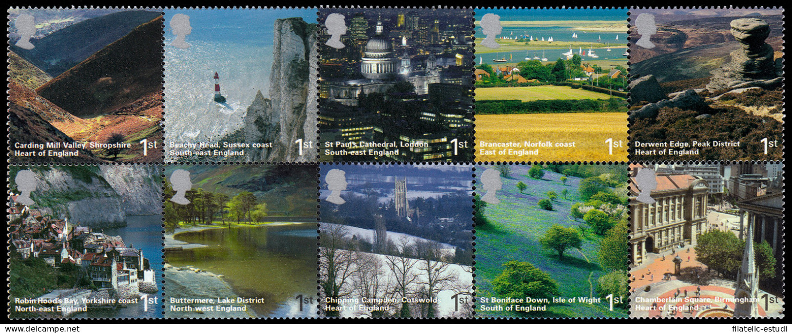 Gran Bretaña 2720/29 Paisajes De Inglaterra MNH - Ohne Zuordnung