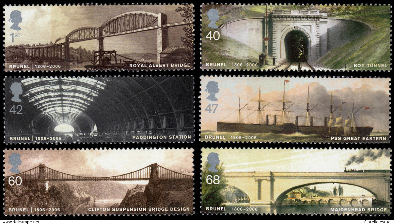 Gran Bretaña 2731/36 2006 Personajes Isambard Kingdom Brunel MNH - Zonder Classificatie