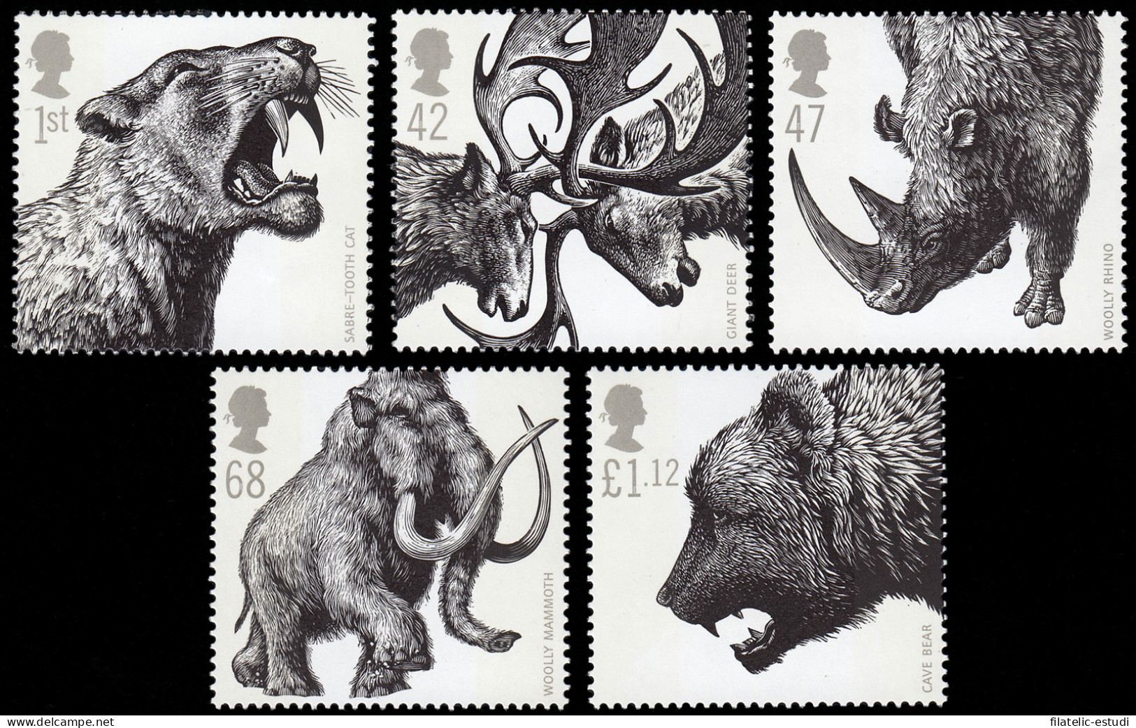 Gran Bretaña 2737/41 2006 Fauna Animales De La Era Glaciar MNH - Ohne Zuordnung