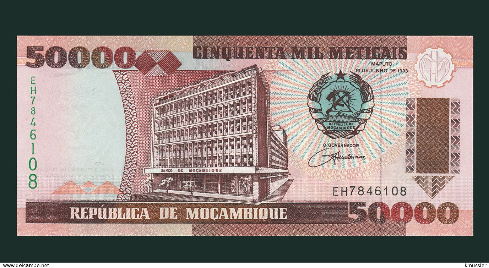 # # # Banknote Mosambik (Mozambique) 50.000 Meticais 1993 (P-138) UNC # # # - Mozambique