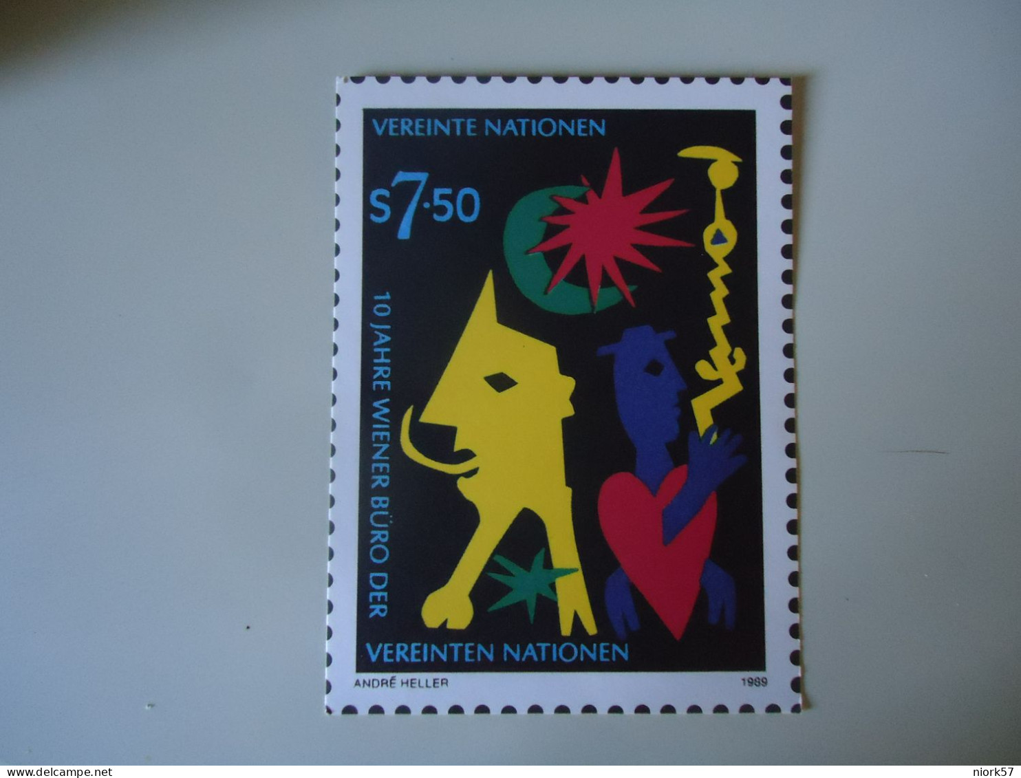 UNITED NATIONS POSTCARDS 1989  PAINTINGS UNPA WIEN - Emisiones Comunes New York/Ginebra/Vienna