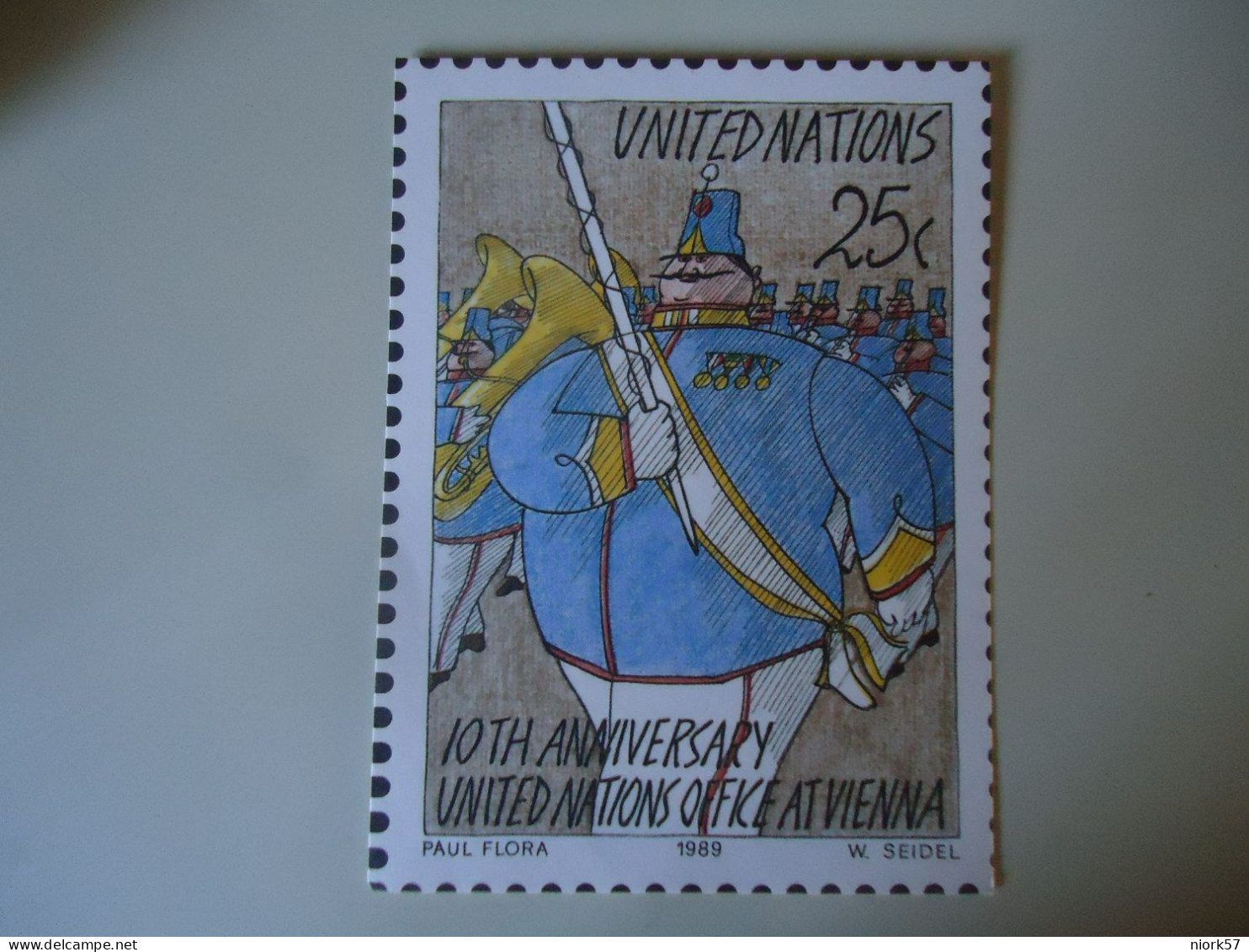 UNITED NATIONS POSTCARDS 1989  PAINTINGS UNPA WIEN - New York/Geneva/Vienna Joint Issues