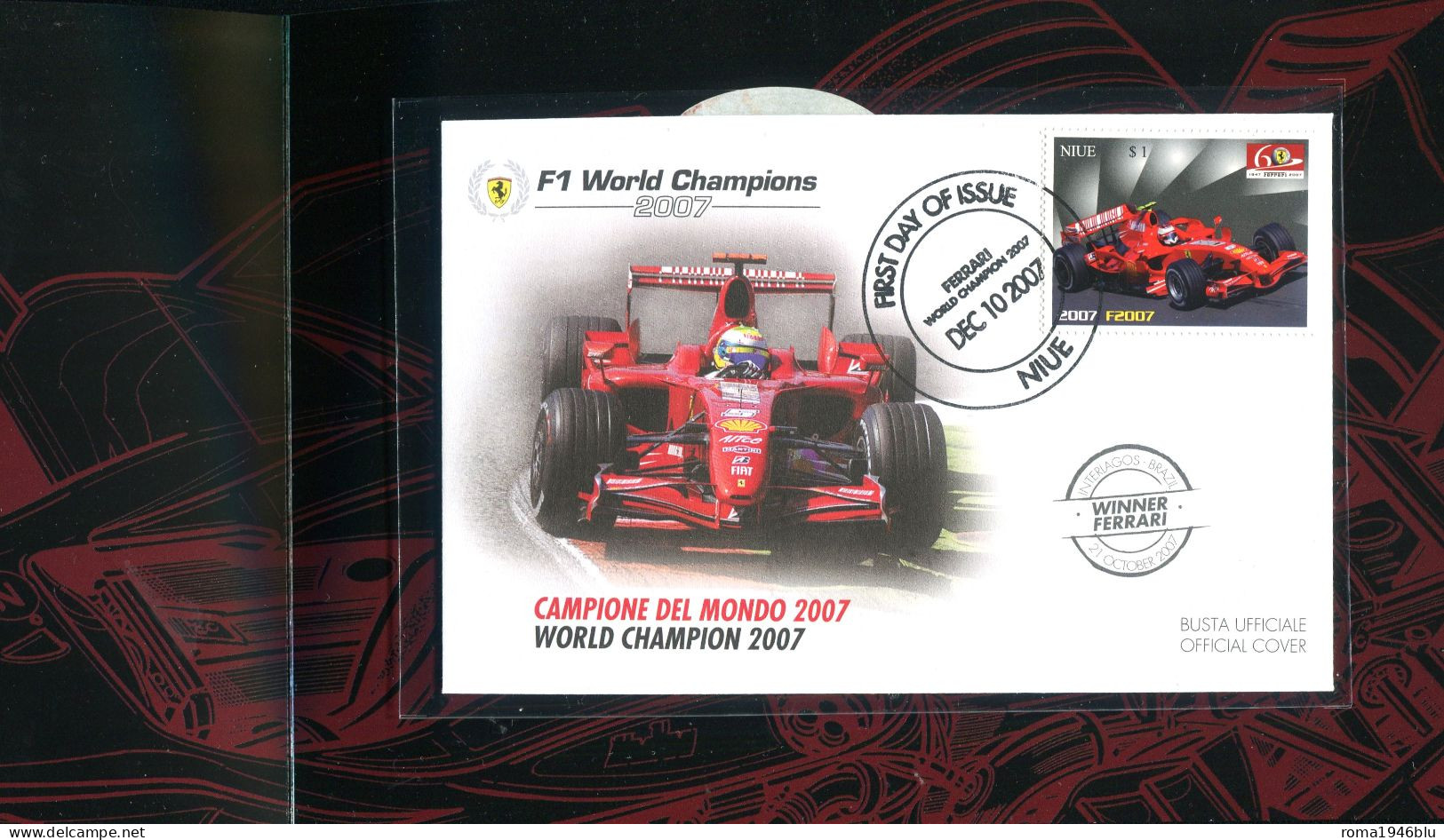 2007 FERRARI F1 WORLD CHAMPIONS FOLDER - Geschenkheftchen