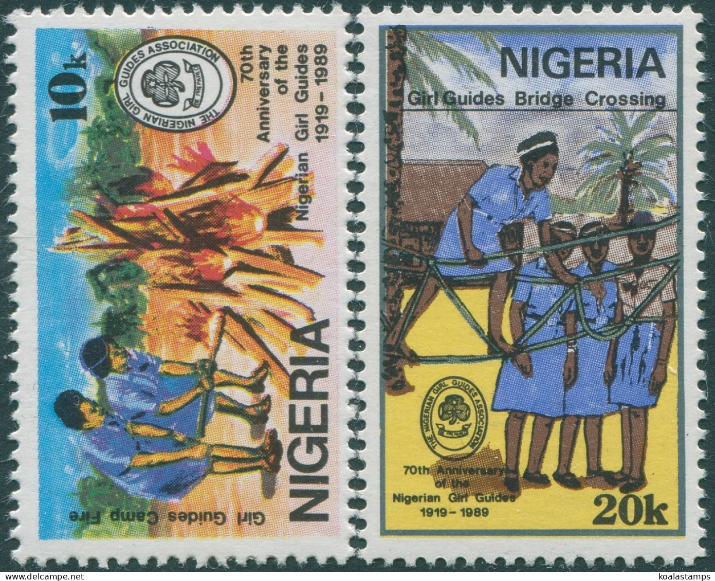 Nigeria 1989 SG580-581 Gil Guides Set MLH - Nigeria (1961-...)
