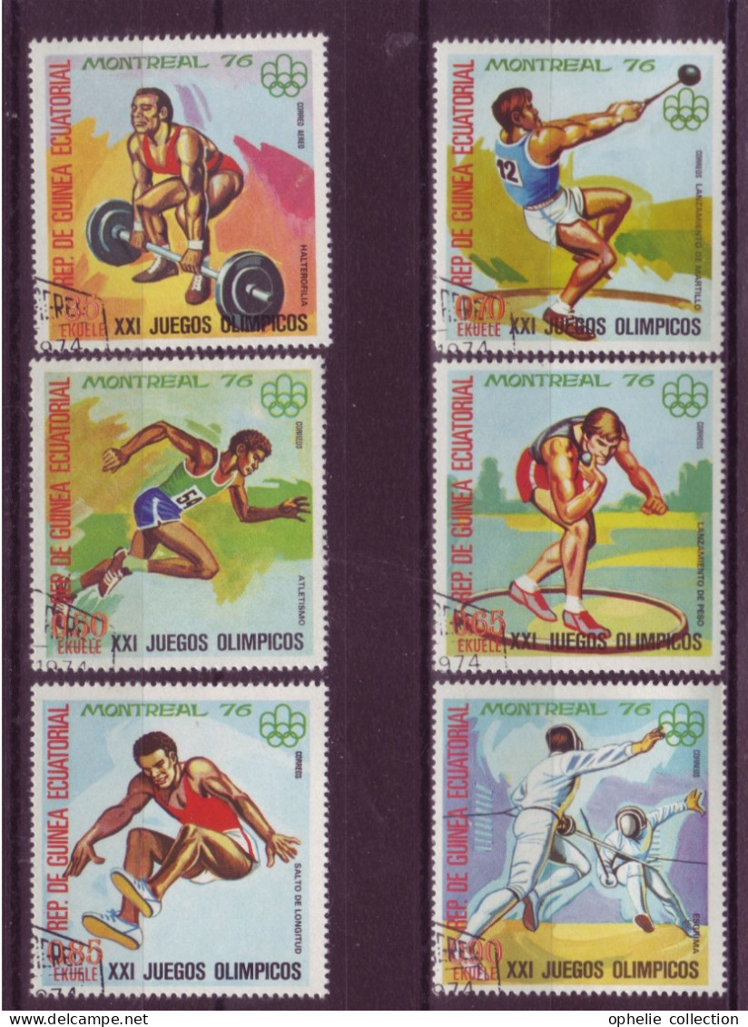 Afrique - Guinée Equatoriale - Montréal'76 - XXI° Juegos Olimpicos - 6 Timbres Différents - 6545 - Guinea Equatoriale