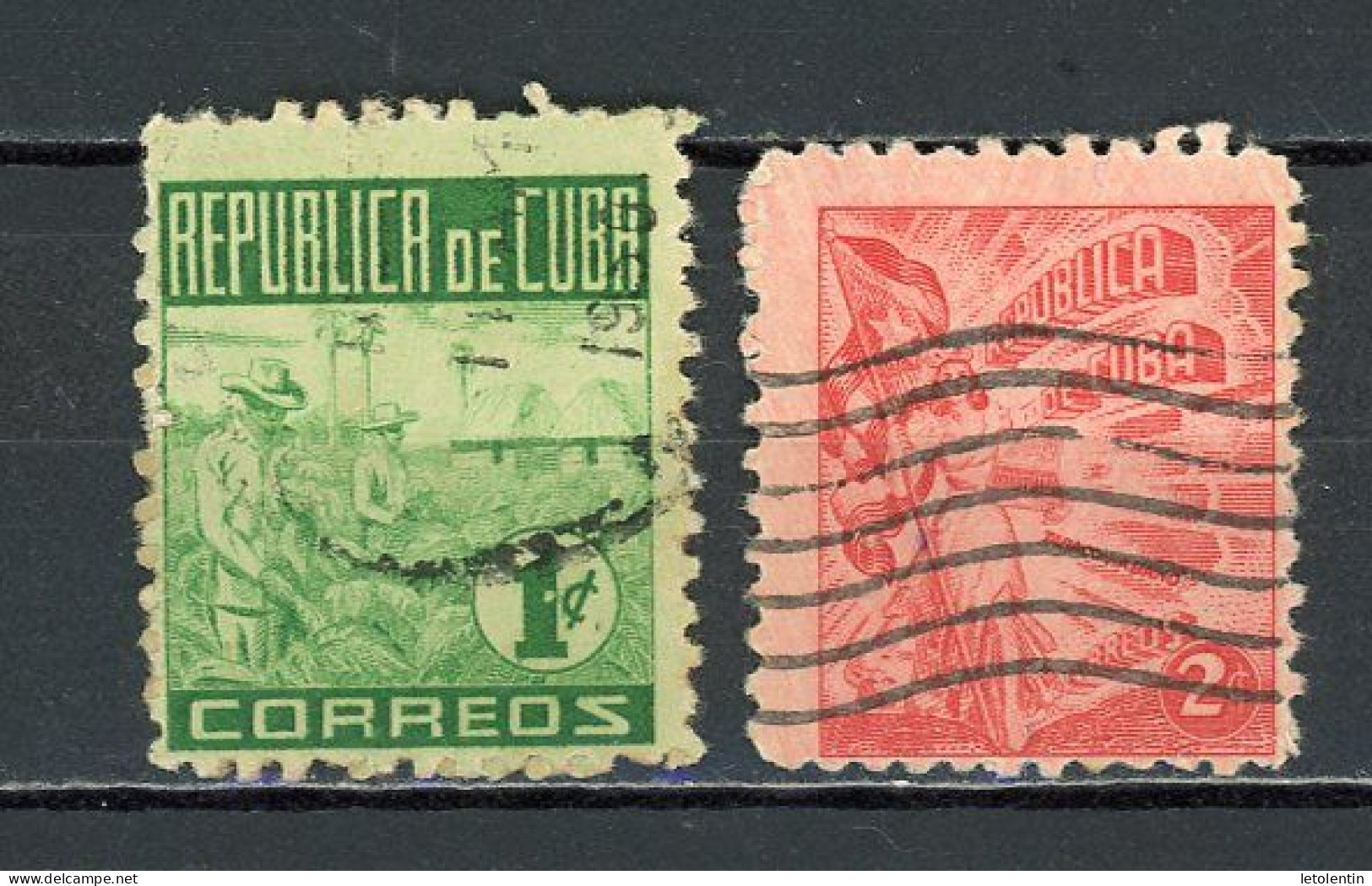 CUBA -  INDUSTRIE DU TABAC  N°Yt 314+315 Obli. - Oblitérés