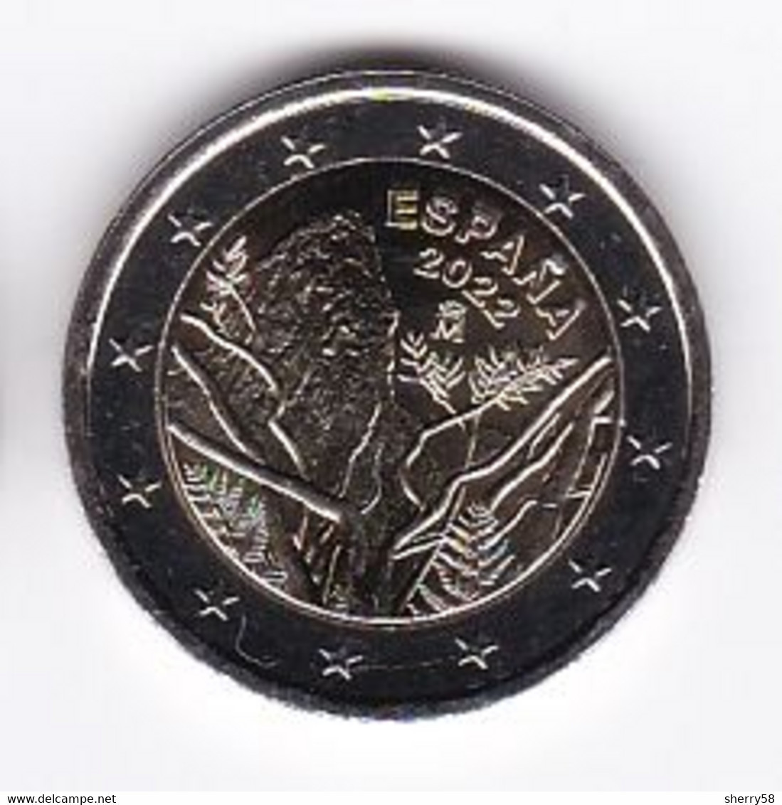 2022-ESPAÑA. MONEDA 2 EUROS - Patrimonio Mundial - Parque Nacional De Garajonay SIN CIRCULAR - Espagne