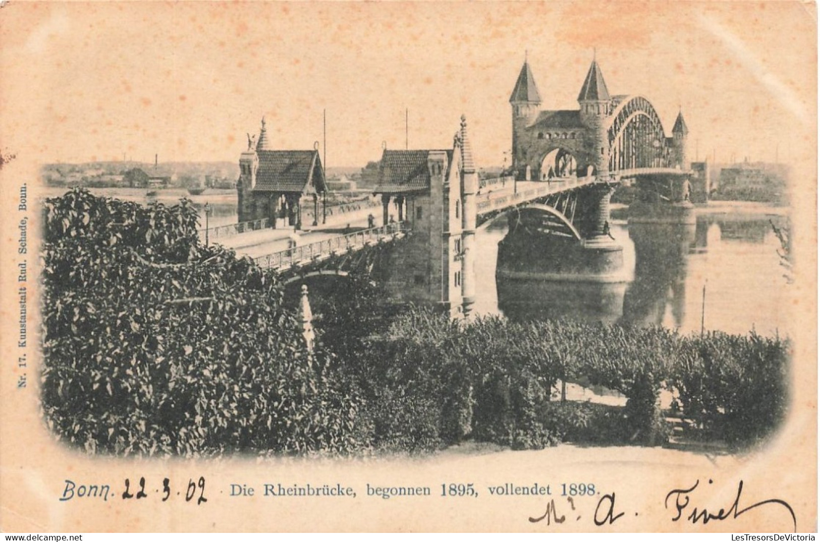 ALLEMAGNE - Bonn - Die Rheinbrücke - Begonnen 1895 - Vollendet 1898 - Carte Postale Ancienne - Bonn