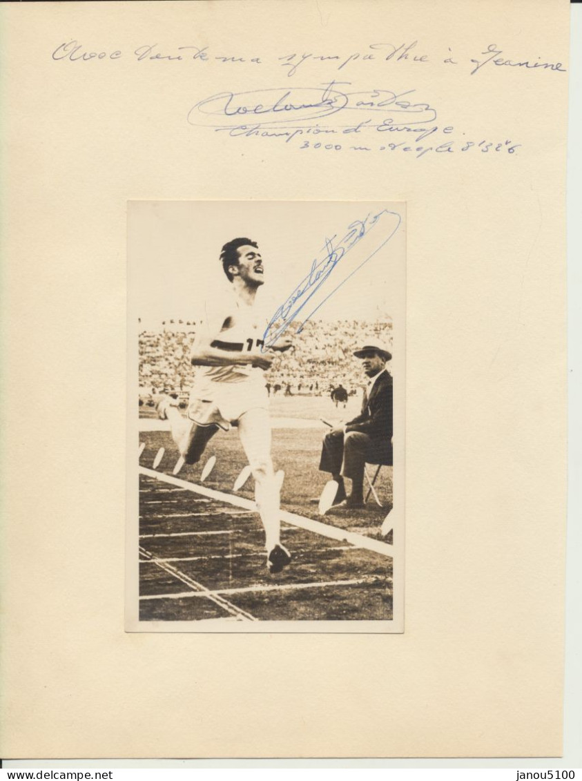 PHOTOGRAPHIE    " GASTON ROELANTS  GRAND SPORTIF BELGE EN ATHLETISME "           1962. - Sport