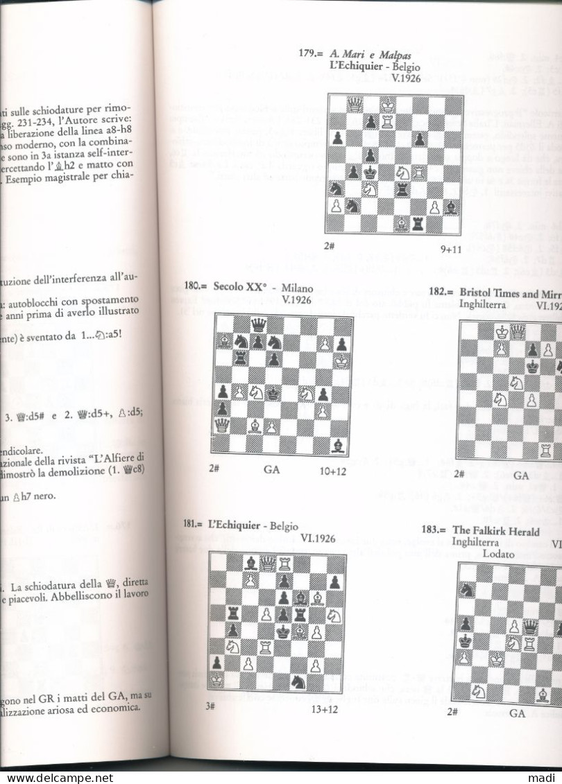 Chess - L’Opera Compositiva Di Alberto Mari 1999 - Oscar Bonivento - Sport