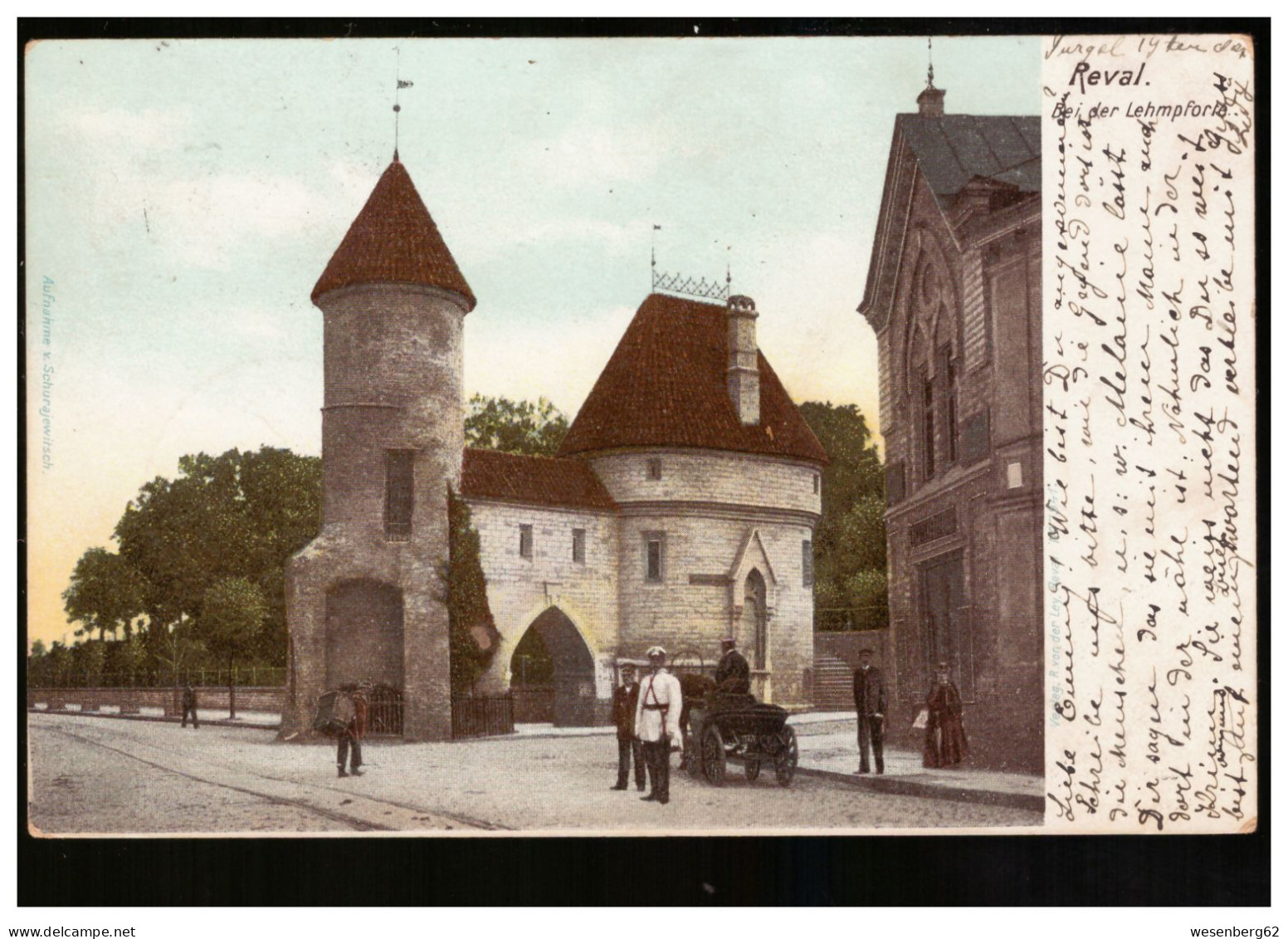 Reval/ Tallinn Bei Der Lehmpforte Policeman 1905 - Estonia